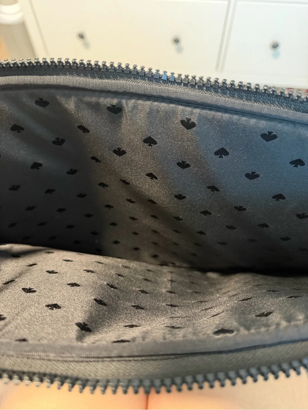 kate spade Black Quilted Leaf-Pattern Computer Sleeve